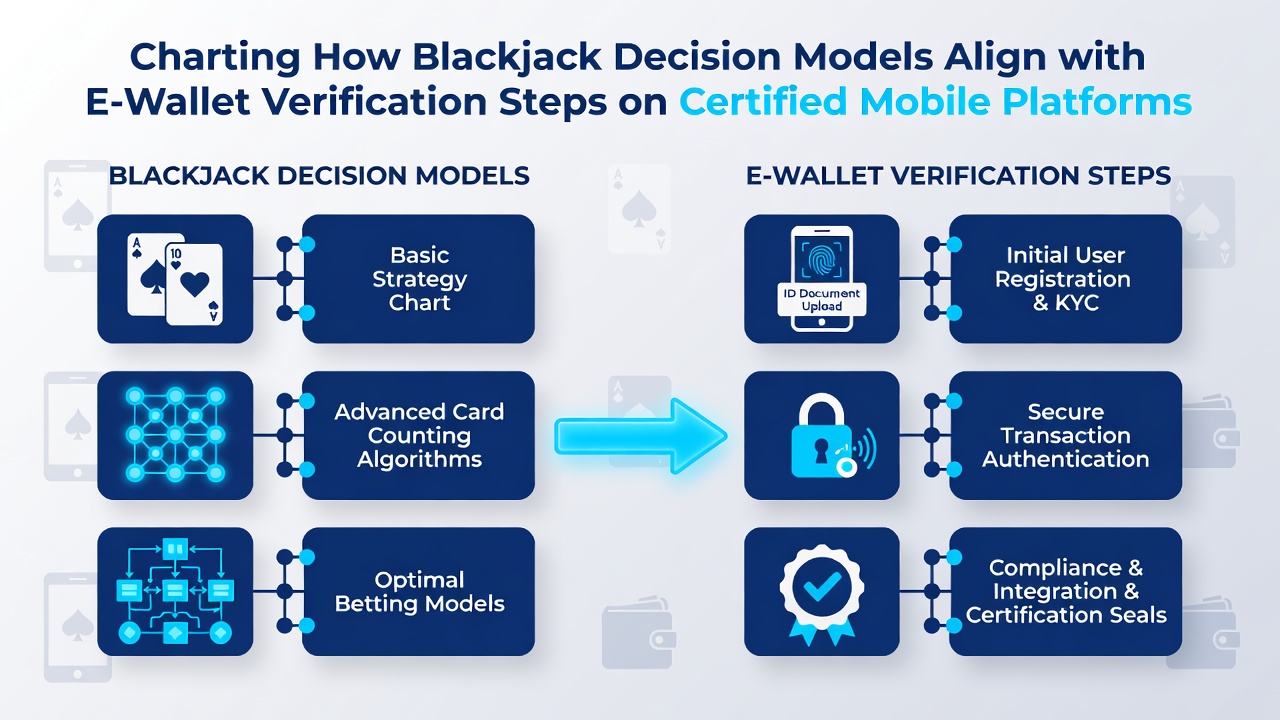 Vergelijking van beslissingsbomen in blackjack en verificatiestappen in e-wallets