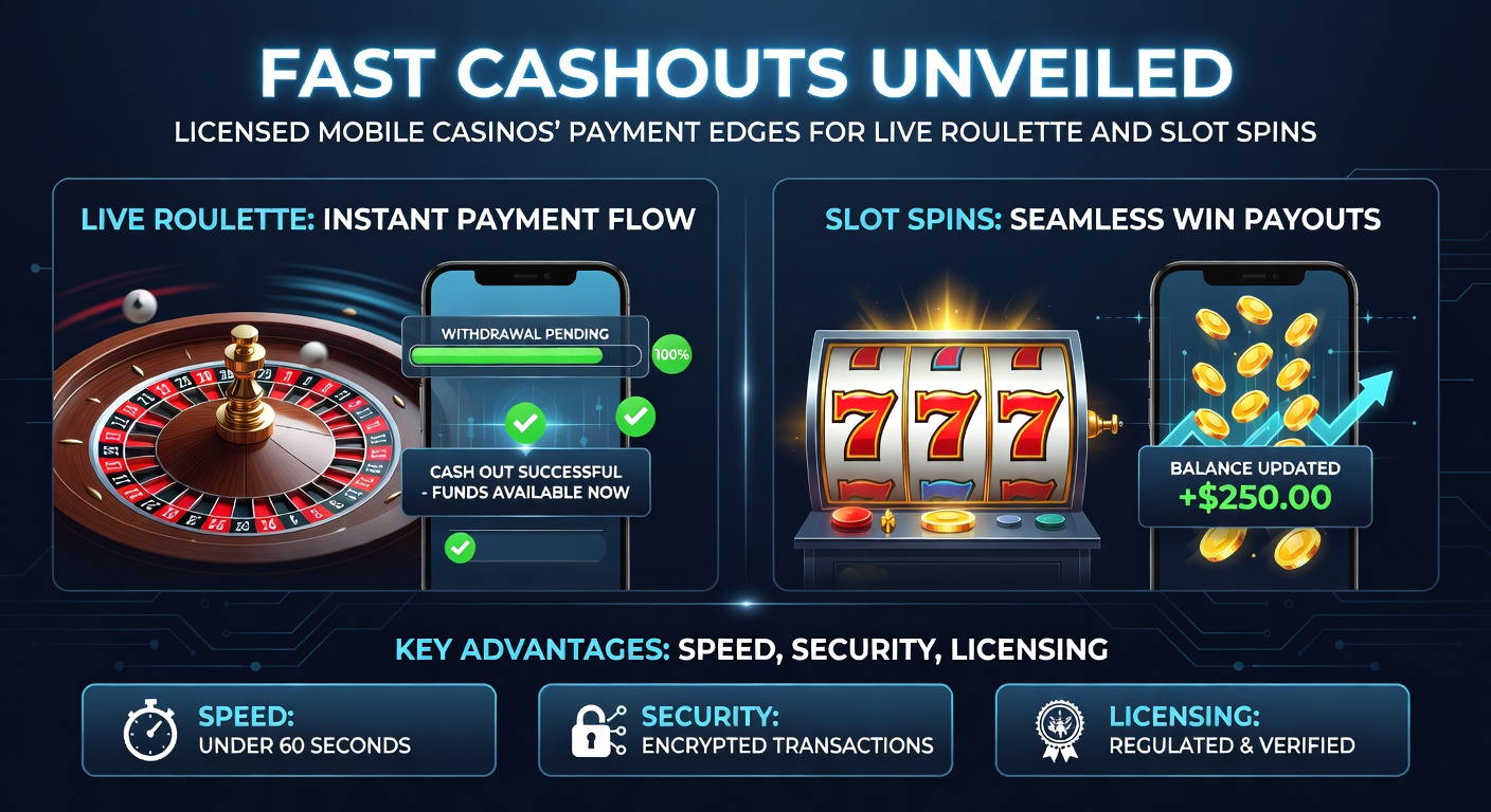 Mobiele casino app met snelle uitbetaling op live roulette tafel, spelers vieren winst met geldsymbolen op scherm