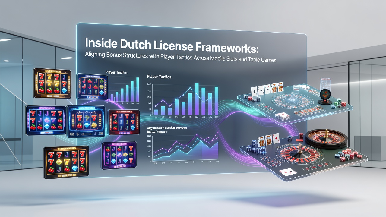 Overzicht van Nederlandse licentiekaders voor online casino's met focus op bonusstructuren en mobiele gameplay