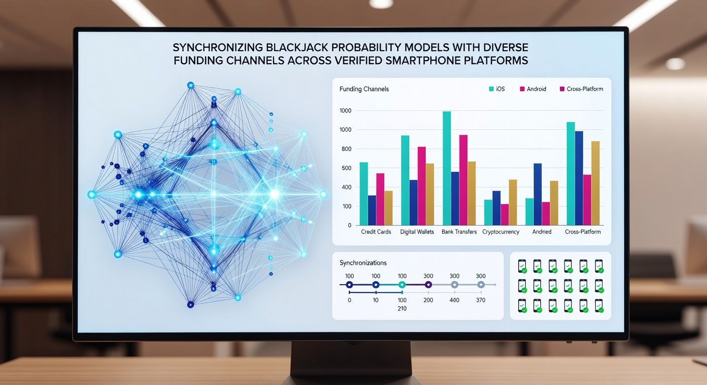 Diagram van blackjack kansberekeningen gekoppeld aan diverse betaalsystemen op smartphone platforms