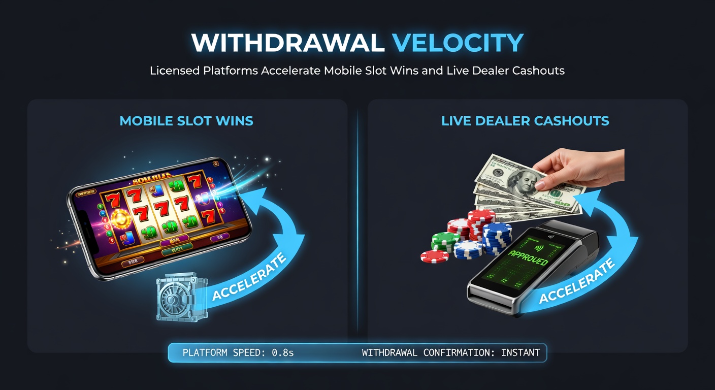 Grafiek met vergelijking van uitbetalingstijden tussen gelicenseerde en niet-gelicentieerde platforms voor live dealer en slots